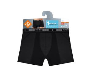 NUR DIE Herren Retro Boxershorts 3D-Flex Air - schwarz - Größe 8 | XXL | 56