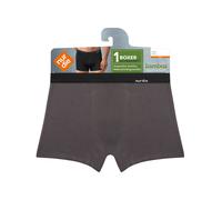 NUR DIE Herren Retro Boxershorts Ultrasoft Bambus¹ - anthrazit - Größe XL