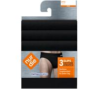 Nur Der 3er Pack Slip Cotton Stretch atmungsaktive Baumwolle Bewegungsfreiheit Männer Unterhosen Herren, schwarz, L