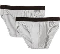 NUR DER Slip Cotton Stretch 2er Pack - hellgrau - Größe 5 | M | 50