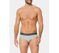 NUR DIE Herren Slip Organic Cotton 2er Pack - graumelange - Größe 5 | M | 50