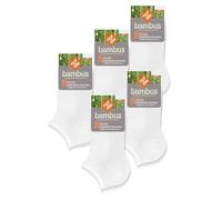 NUR DIE Herren Sneakersocken 10-Pack Bambus Sneaker Füssling - schwarz - Größe 39-42