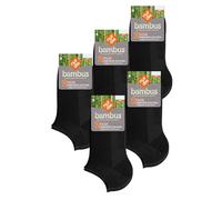 NUR DIE Herren Sneakersocken 10-Pack Bambus Sneaker - schwarz - Größe 39-42