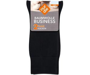 NUR DIE Herren Socken Baumwolle Business 2er Pack