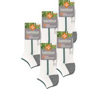 NUR DIE Herren Socken Mehrpack Basicsocken Freizeitsocken Sportsocken Füßlinge Knöchelsocken Sneakersocken Baumwolle Viskose aus Bambus Zellstoff