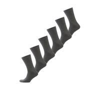 NUR DIE Herren Socken Ohne Gummi 6er Pack - mittelgraumelange - Größe 43-46