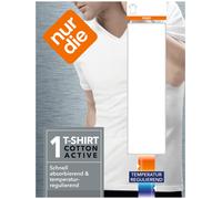 NUR DIE Herren T-Shirt Cotton Active - weiß - Größe 6 | L | 52