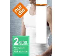 NUR DER Unterhemd 2-Pack - weiß - Größe 7 | XL | 54