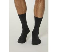 NUR DIE Herren Wellness Socken 2er Pack - mittelgraumel. - Größe 43-46