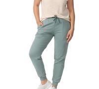 Nur Die Joggpants Relax & Go Bequeme sportliche Freizeithose Jogginghose mit weichem Innenfleece Baumwolle Sweathose Damen, eukalyptus, XL