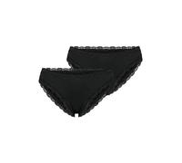 NUR DIE Damen Panty Invisible Seamless Lace 2-Pack schwarz - Größe 36-38