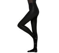 NUR DIE Damen Lederoptik Velvet Leggings