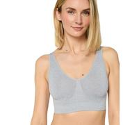 NUR DIE Damen Bustier Soft Comfort - graumelange - Größe 48-50
