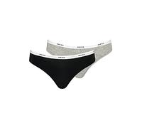 NUR DIE Slip 2-Pack Soft Sportiv - graumelange/schwarz - Größe 40-42