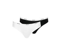 NUR DIE Slip 2-Pack Soft Sportiv - schwarz/weiß - Größe 36-38