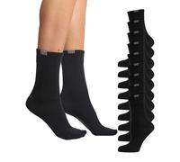 Nur Die Unisex Nur die 9er Pack Passt Perfekt Socken Atmungsaktive Baumwolle Einfarbig Komfortbund Ohne Drückende Naht Damen Socken (9er Pack)
