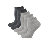 NUR DIE Unisex Sneakersocken Classic 5er Pack - mix grau - Größe 39-42