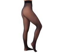 NUR DIE Feinstrumpfhose Warm & Transparent - schwarz - Größe 40-44