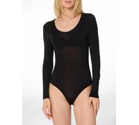 NUR DIE X KILIAN KERNER Damen Body Micromodal Glitzer-Abschluss - schwarz - Größe 36-38