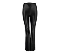 NUR DIE x Kilian Kerner Damen Flared Leggings Vegan in Leder-Optik - schwarz - Größe 36-38