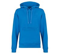 NUR DIE x Kilian Kerner Damen Hoodie Tasche mit 3 Öffnungen weiches Innenfleece lockere Passform aus Baumwolle mit Kapuze - blau - Größe 36-38