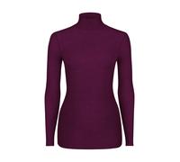 NUR DIE X KILIAN KERNER Damen Longsleve Highneck mit Kaschmir - burgundy - Größe L