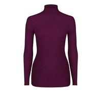 NUR DIE X Kilian Kerner Damen Longsleve Highneck mit Kaschmir - Burgundy - Größe XL