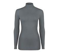 NUR DIE X Kilian Kerner Damen Longsleve Highneck mit Kaschmir - grau - Größe M