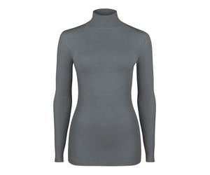 NUR DIE X KILIAN KERNER Damen Longsleve Highneck mit Kaschmir - grau - Größe M