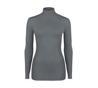NUR DIE X KILIAN KERNER Damen Longsleve Highneck mit Kaschmir - grau - Größe XL