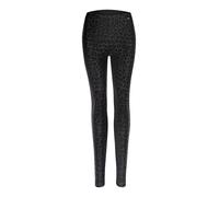 NUR DIE x KILIAN KERNER Damen Vegane Leggings in Leder-Optik - schwarz leo - Größe 44-46