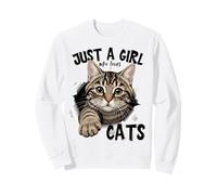 Nur EIN Mädchen, das Katzen liebt Frauen, die Katzen und Kätzchen retten Sweatshirt