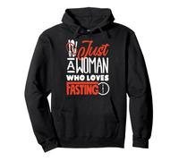 Nur eine Frau, die gerne fastet, intermittierendes Fasten Pullover Hoodie