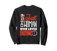 Nur eine Frau, die gerne fastet, intermittierendes Fasten Sweatshirt