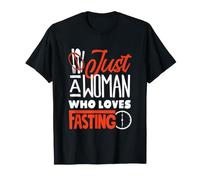 Nur eine Frau, die gerne fastet, intermittierendes Fasten T-Shirt