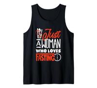 Nur eine Frau, die gerne fastet, intermittierendes Fasten Tank Top