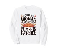 Nur eine Frau, die Kürbisbeete im Herbst liebt Sweatshirt