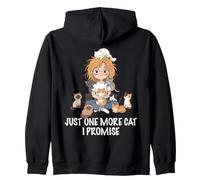 Nur noch eine Katze, die ich verspreche, Katzen, Liebhaber, Frau, Mädchen, Katze, Mama Kapuzenjacke