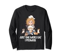 Nur noch eine Katze, die ich verspreche, Katzen, Liebhaber, Frau, Mädchen, Katze, Mama Langarmshirt