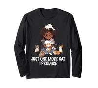 Nur noch eine Katze, die ich verspreche, Katzen, Liebhaber, Frau, Mädchen, Katze, Mama Langarmshirt