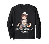 Nur noch eine Katze, die ich verspreche, Katzen, Liebhaber, Frau, Mädchen, Katze, Mama Langarmshirt