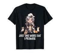 Nur noch eine Katze, die ich verspreche, Katzen, Liebhaber, Frau, Mädchen, Katze, Mama Preisgünstiges Grafik-T-Shirt