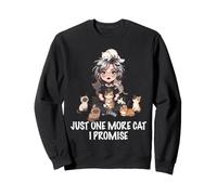 Nur noch eine Katze, die ich verspreche, Katzen, Liebhaber, Frau, Mädchen, Katze, Mama Sweatshirt