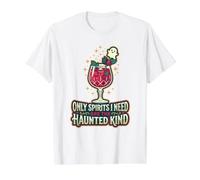 Nur Spirituosen, die ich Brauche, sind Drink Hau Spooky Cocktail Halloween Preisgünstiges Grafik-T-Shirt, Herren, Weiß, XL