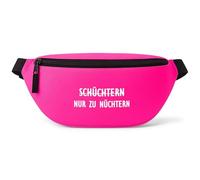 Nur zu nüchtern - Bauchtasche Herren/Damen, Umhängetasche Festival Gadget, Bauchtasche Zubehör, Gürteltasche Herren, perfekt für Malle, Pink