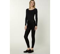 nur die Leggings in Leder-Optik mit Leo-Muster schwarz Gr. 32/34 (1 St)