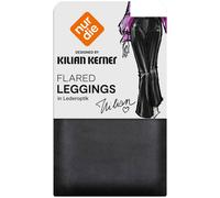 nur die Flared Leggings in Leder-Optik schwarz Gr. 40/42 (1 St)