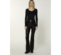 nurdie Leggings in Leder-Optik Damen schwarz, 44-46