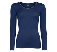 nurdie Longsleeve mit Glitzer-Abschluss Damen marine, 40-42