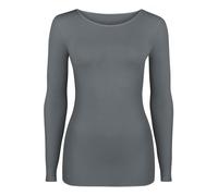 nurdie Longsleeve mit Kaschmir Damen hellgrau, 36-38